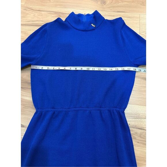 St. John by Marie Gray Santana Knit Mock Neck Long Sleeve Dress Sz 10 or M - Picture 8 of 11
